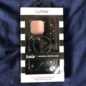 LuMee Halo Black Star Case iPhone 13 Pro/iPhone 13/iPhone 12 Pro/iPhone 12